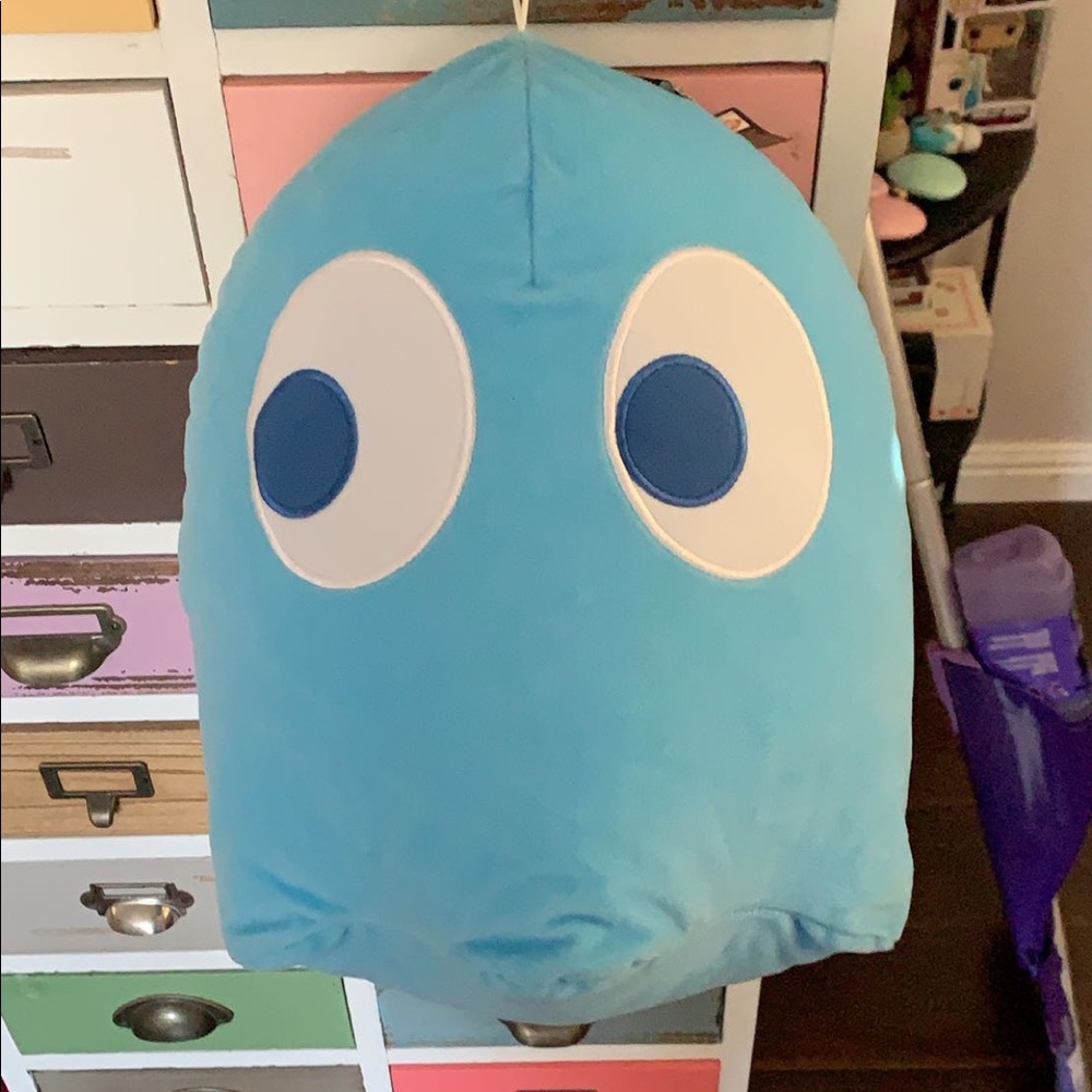 Blue (Inky) Pac-Man ghost Plush